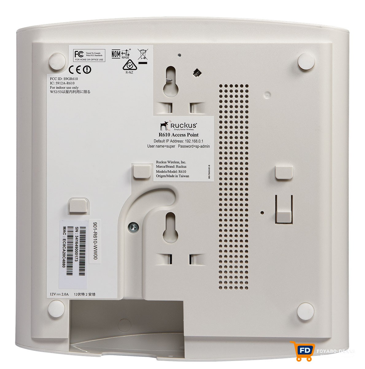 Point d'Accès Wi-Fi Ruckus R610 - Performance MU-MIMO 3x3:3